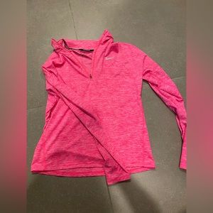 WOMEN’S NIKE 1/4 ZIP UP neon pink